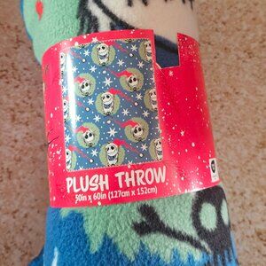 Nightmare Before Christmas Plush Throw Blanket 50x60 Jack Skellington NWT